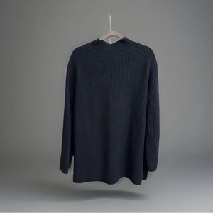 Banana Republic BR label 100% Cashmere Oversized Ribbed Knit Sweater Size XL